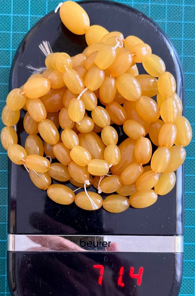 93 Kralen Bakeliet / Fenolhars voor maken sieraden (Tesbih), Ophalen of Verzenden, Gebruikt, Kraal