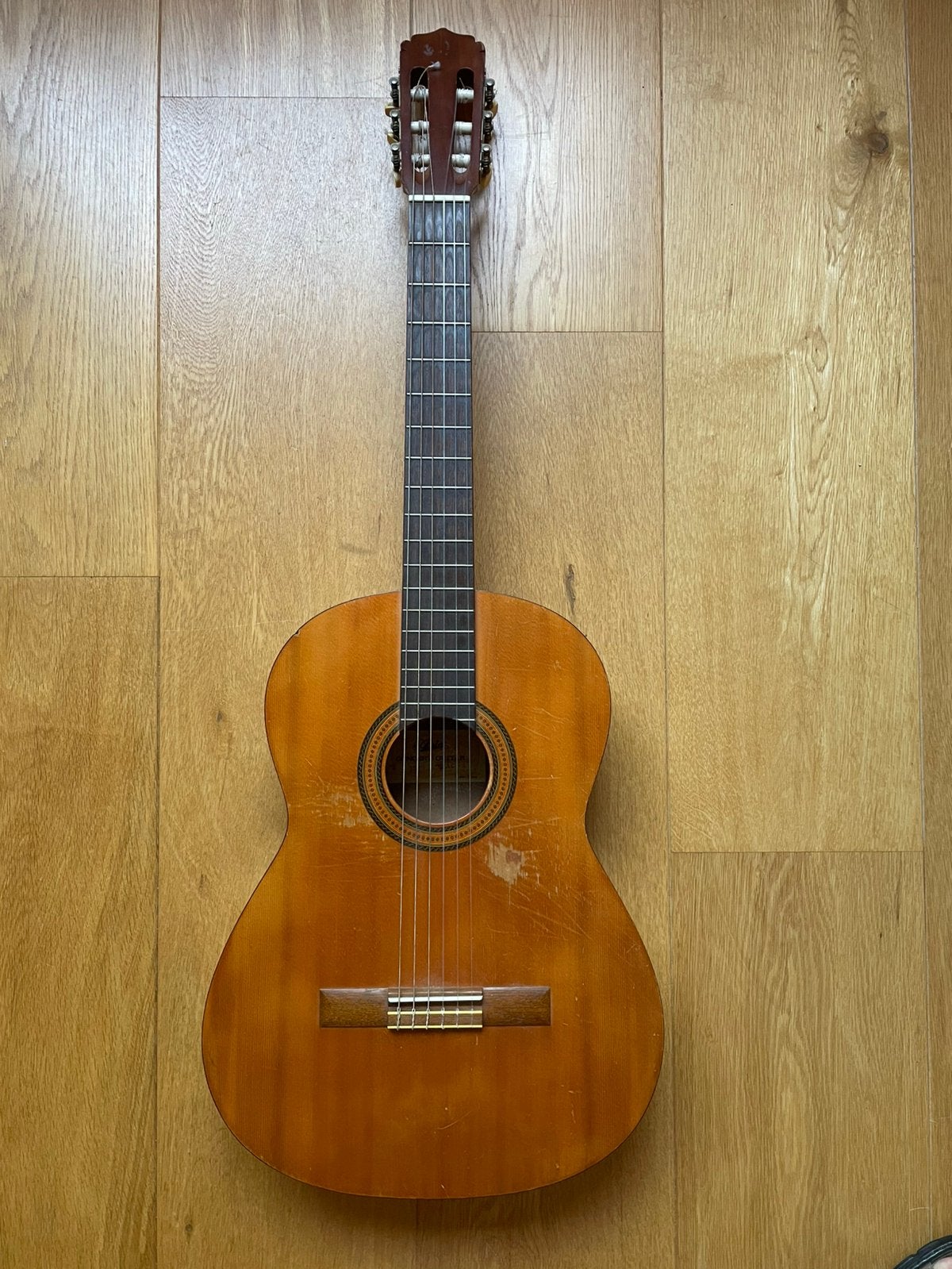 Aria AC-5 klassieke gitaar (Japan, jaren ‘70), Ophalen, Gebruikt, Klassieke of Spaanse gitaar