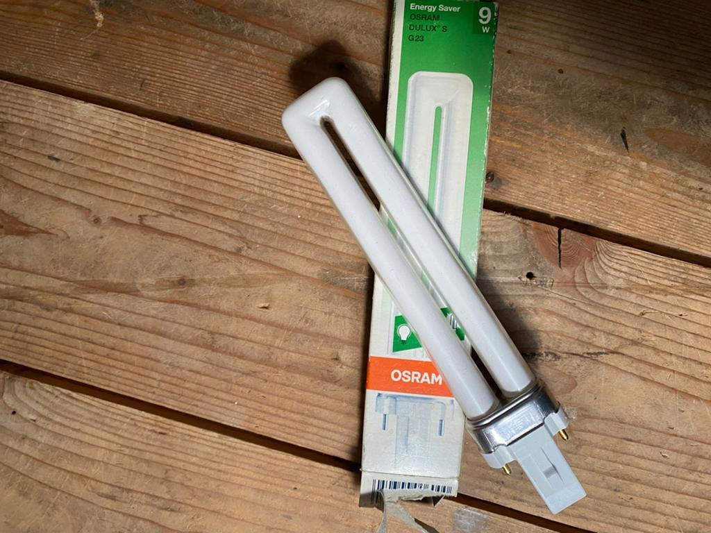 2x Osram Dulux S 9W G23 spaarlamp - Nieuw in doos, Ophalen of Verzenden, Nieuw