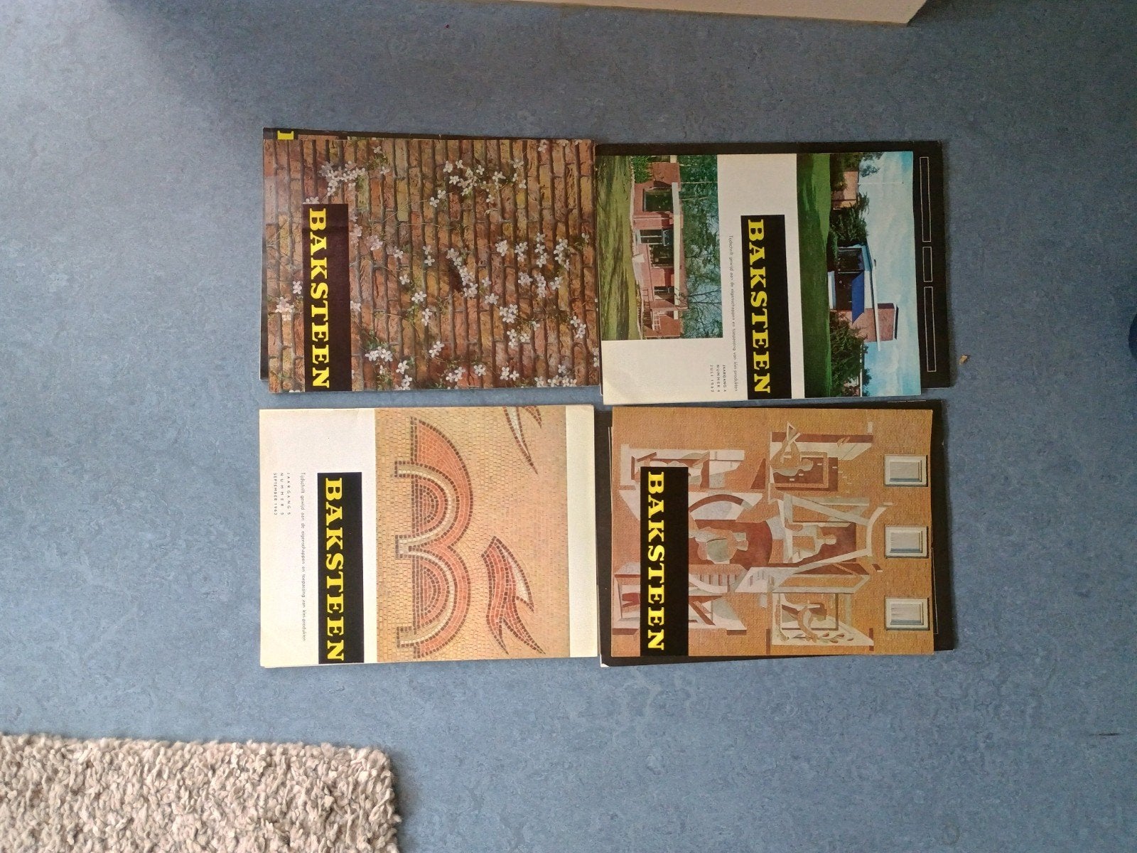 Tijdschrift Baksteen: 38 exemplaren uit 1962-1966, Ophalen of Verzenden, Gelezen