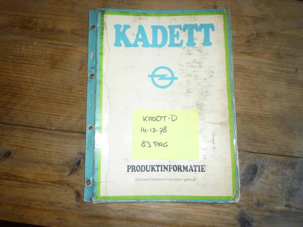 Opel Kadett-D Nieuwigheden NL, Ophalen of Verzenden