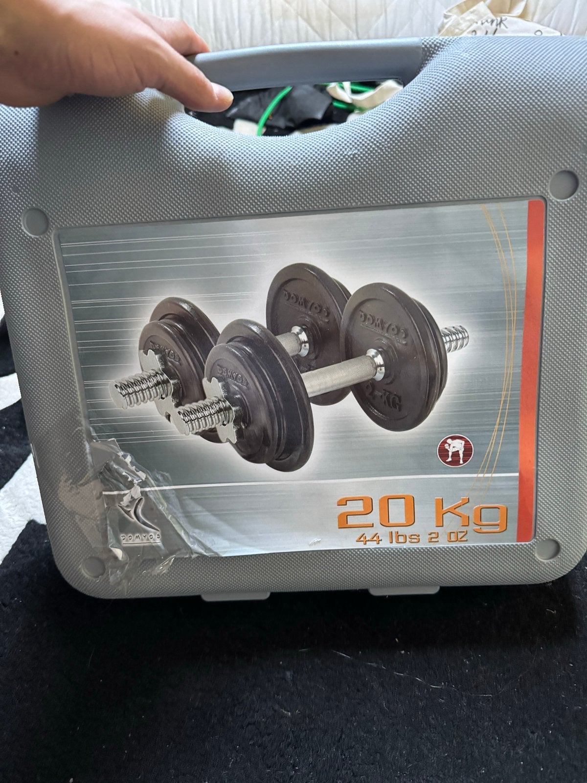 Halterset 20 KG, Ophalen of Verzenden, Gebruikt, Armen, Halterset