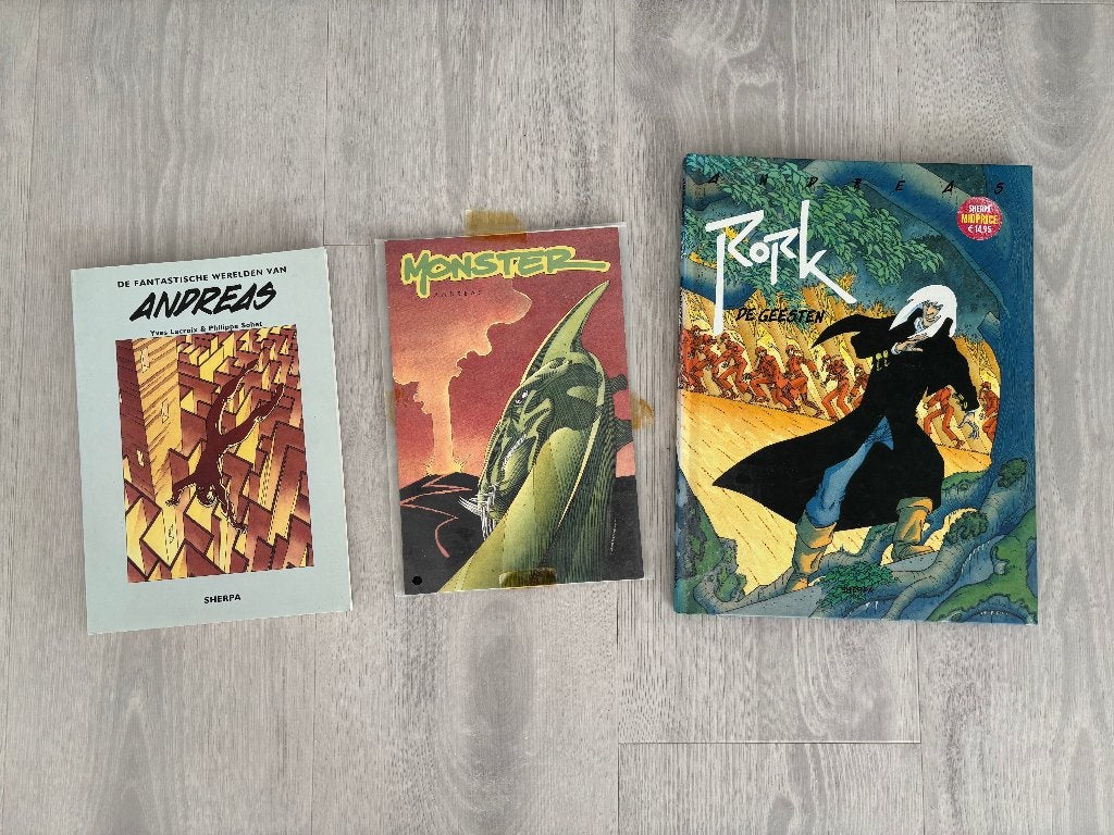 Stripboeken van Andreas (één koop), Meerdere stripboeken, Ophalen of Verzenden, Gelezen