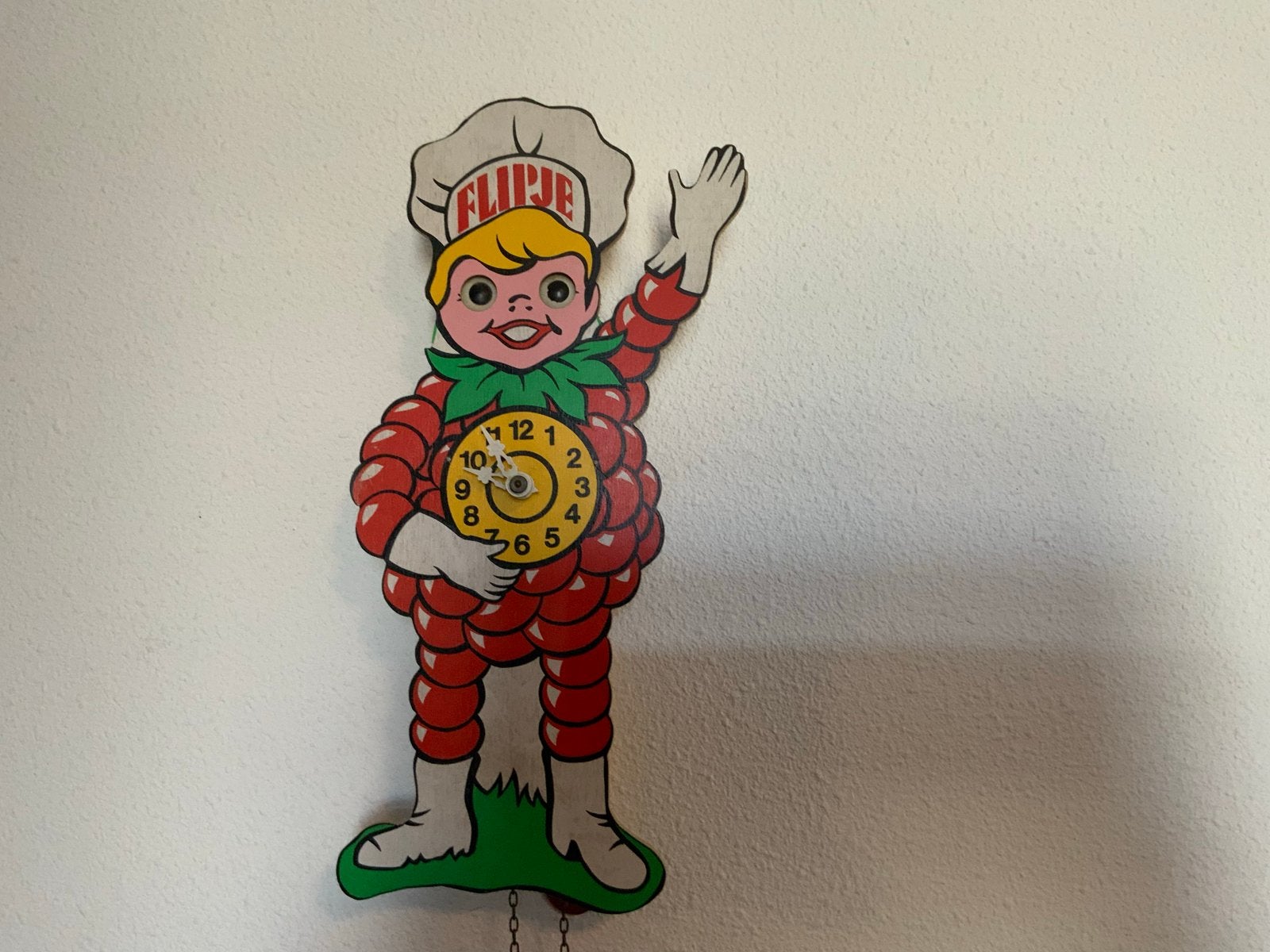 Vintage Flipje Tiel Klok - Goed Werkend uit 1975, Ophalen of Verzenden