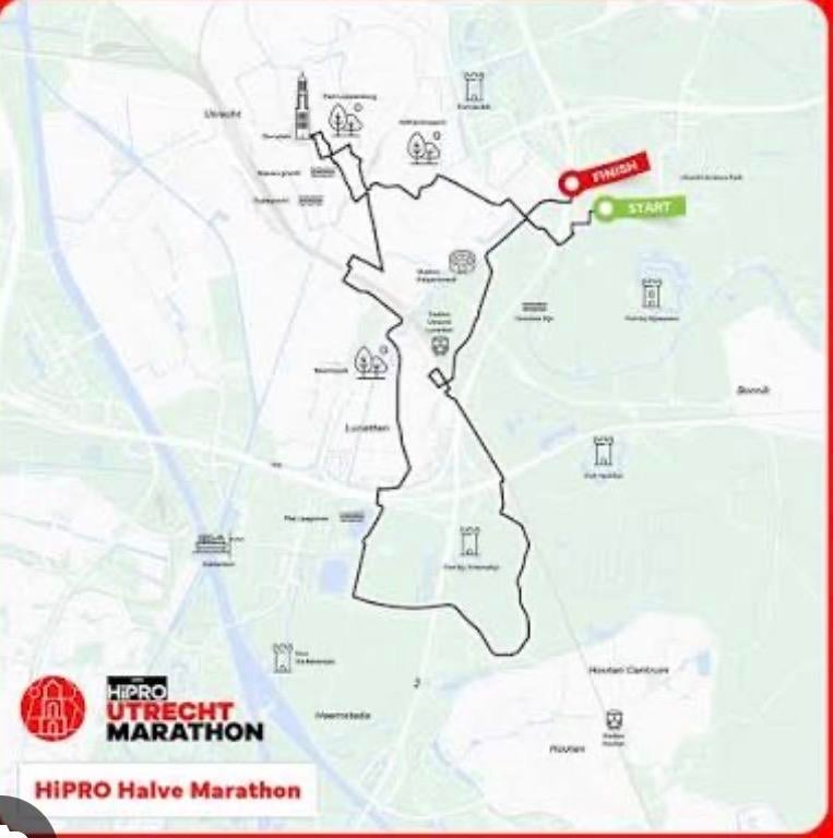 Ticketje voor de halve marathon van Utrecht, Tickets en Kaartjes, Evenementen en Festivals, Eén persoon