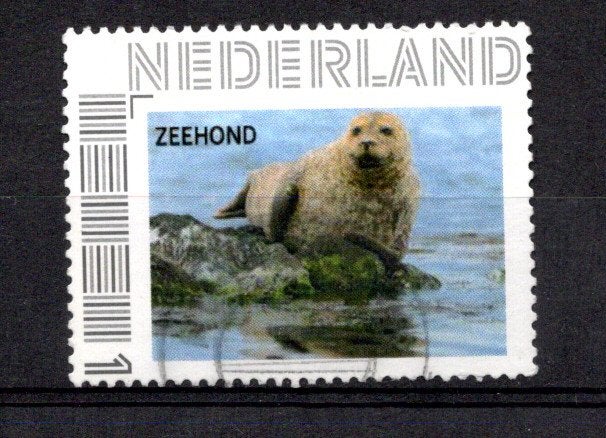 gestempelde zegel. Persoonlijke: Zeehond, Ophalen of Verzenden, Na 1940, Gestempeld