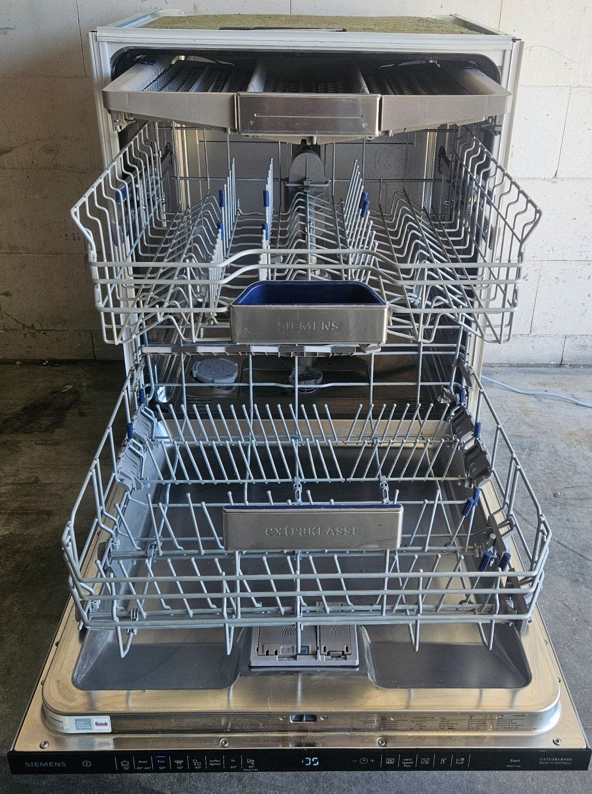 zeer nette vaatwasser Siemens SN658X04TE (inbouw) A++ zuinig, Ophalen, Zo goed als nieuw, Inbouw, 85 tot 90 cm