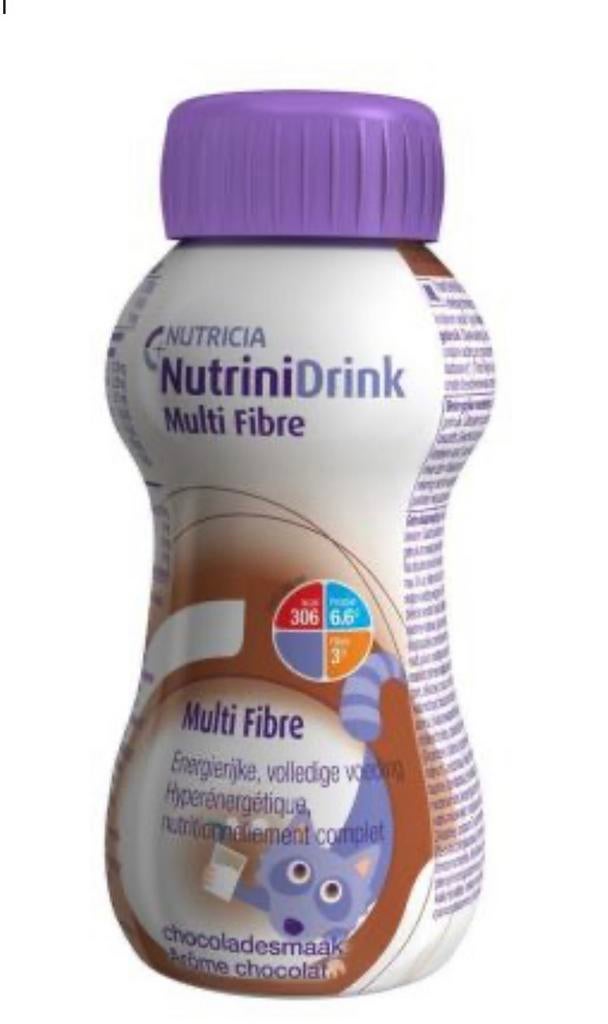 Nutricia Nutrinidrink Multi Fibre drankje met 4 smaken., Ophalen of Verzenden, Nieuw, Dieet en Voeding