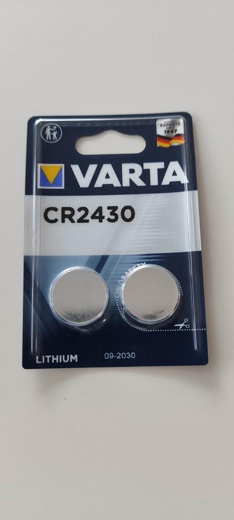 Varta CR2430 Lithium Knoopcel Batterij - 2 Stuks, Ophalen of Verzenden, Nieuw