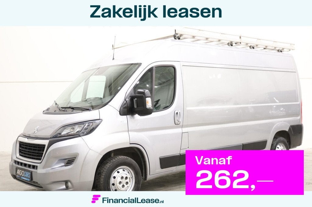 Peugeot Boxer 2.2 BlueHDi L3/H2 GRIJS 165PK LED IMPERIAAL NA, Auto's, Bestelauto's, Bedrijf, Lease, Financial lease, ABS, Airbags