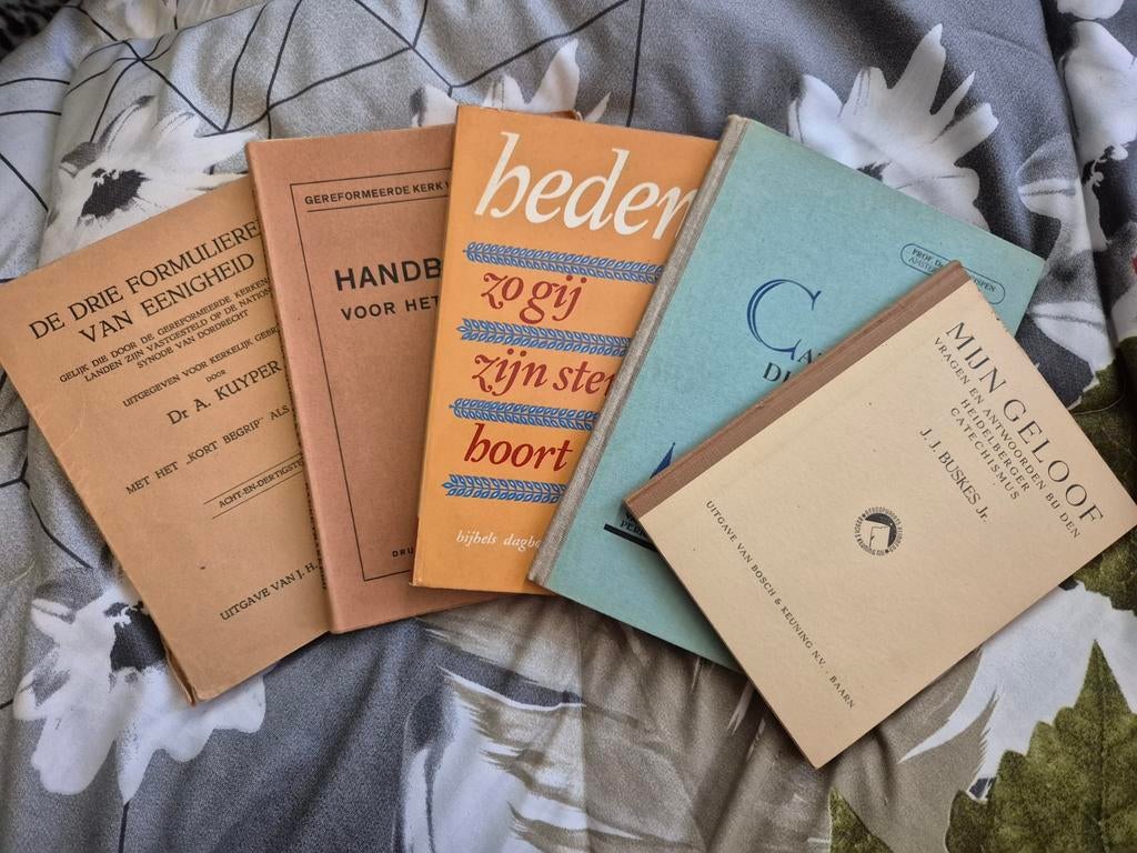 5 bijzondere, oude boekjes gereformeerde Kerken, Verzamelen, Ophalen of Verzenden, Gebruikt, Boek