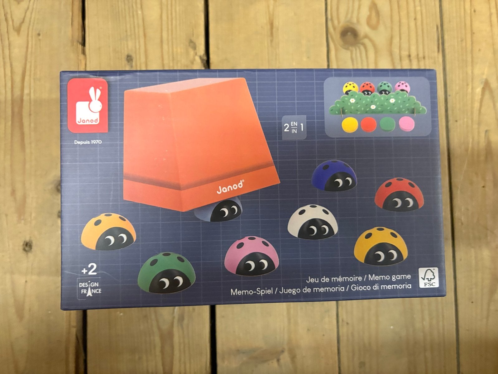 Janod Memo Spel Lieveheersbeestjes - Nieuw in doos, Ophalen of Verzenden, Nieuw, Ontdekken