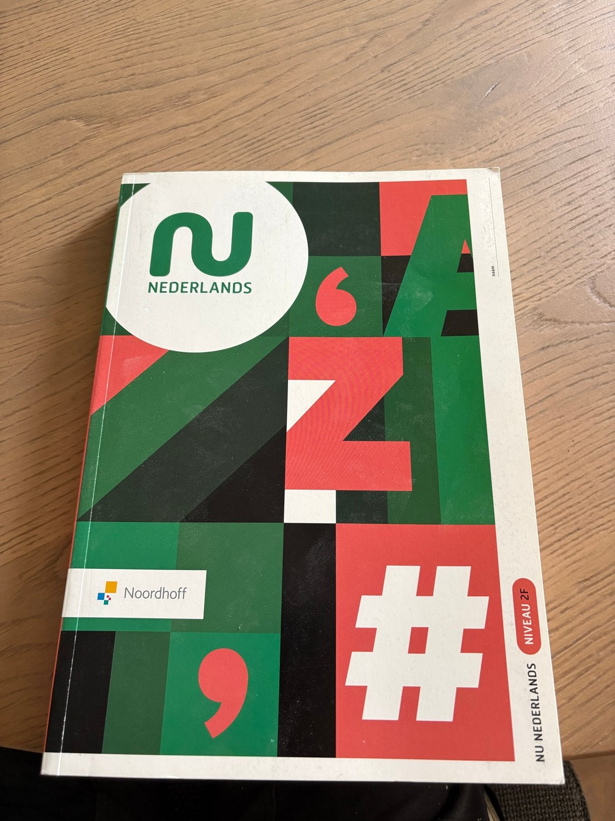 Nu Nederlands 6 Niveau 2F Noordhoff, Boeken, Ophalen, Zo goed als nieuw, VWO, Nederlands