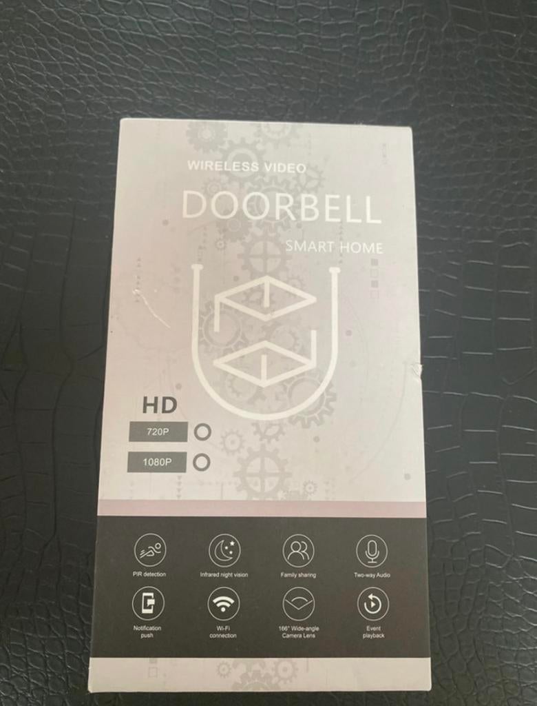 Draadloze Video Deurbel met HD Camera en Nachtzicht, Huis en Inrichting, Deurbellen, Ophalen of Verzenden, Bewegingsdetectiesensor