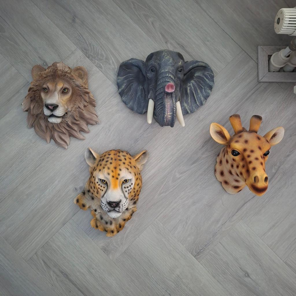 Jungle Muurdecoratie: Leeuw, Jachtluipaard, Olifant, Giraffe, Ophalen of Verzenden, Nieuw
