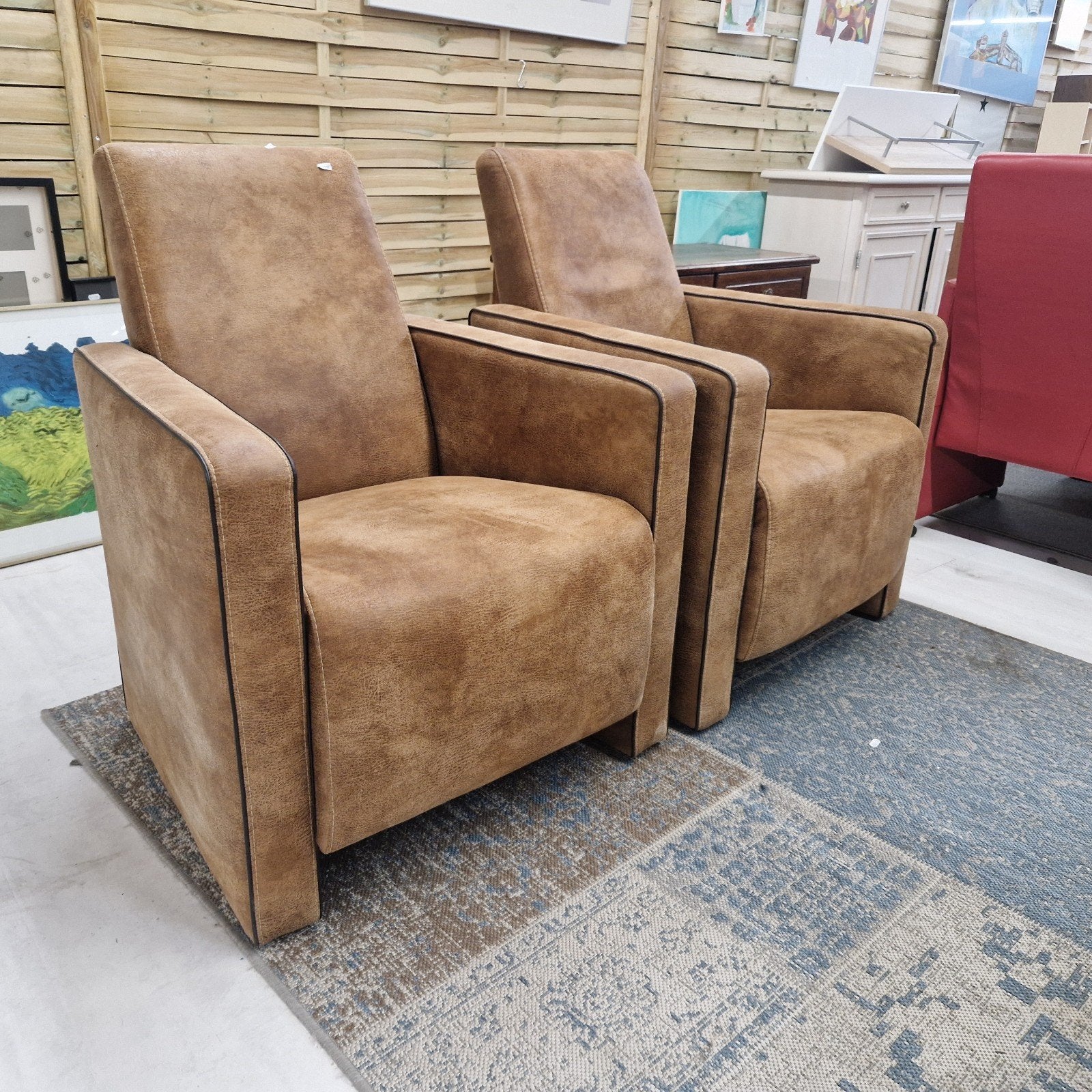 Twee comfortabele fauteuils 35,50 per stuk, Ophalen, Twee, ., .
