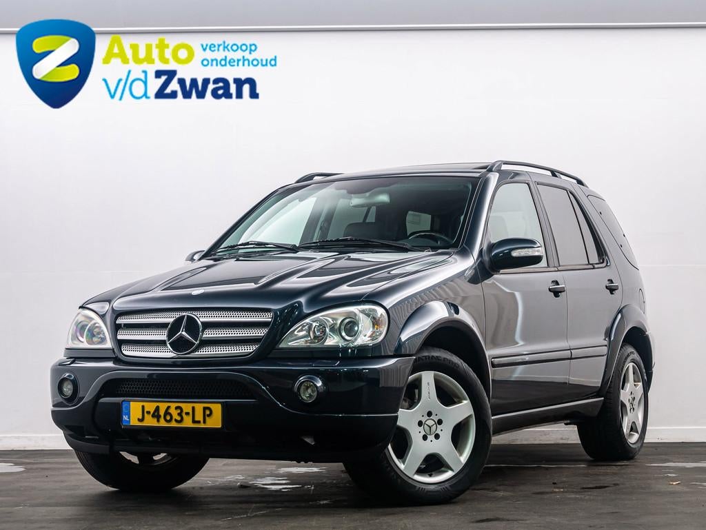 Mercedes-Benz M-klasse AMG 55 347 Pk V8 4X4 Yougtimer, Auto's, Mercedes-Benz, Automaat, Gebruikt, Blauw, 347 pk