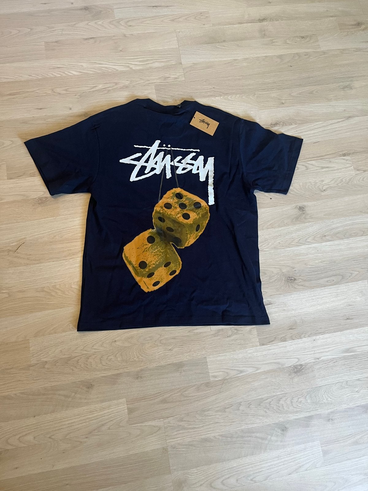 Gloednieuw Navy Blauw Stussy T-shirt - Snelle verzending, Ophalen of Verzenden, Nieuw, Maat 46 (S) of kleiner, Blauw