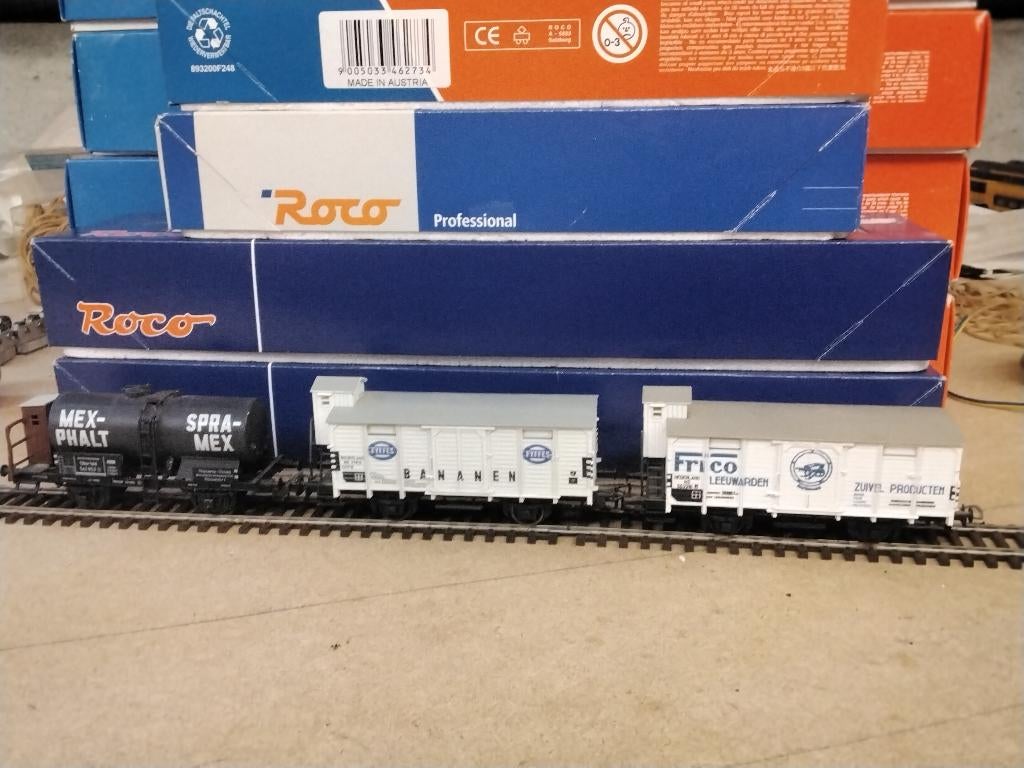Set losse wagons Roco/piko, Hobby en Vrije tijd, Modeltreinen | H0, Gebruikt, Gelijkstroom, Wagon, Ophalen of Verzenden