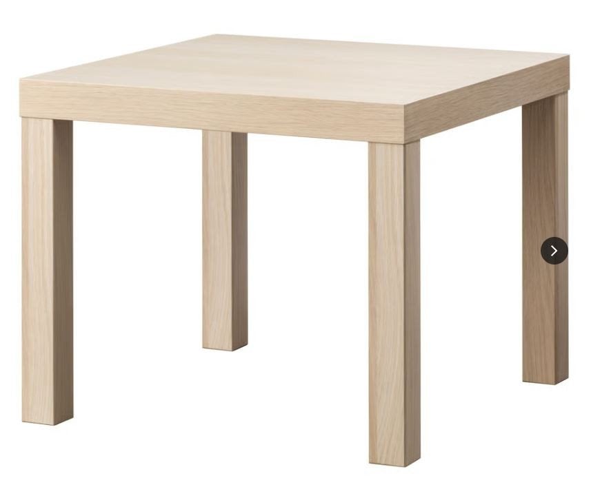 IKEA Lack Salon Tafeltje, eikeneffect, 55x55x45 hoogte cm, Ophalen, 50 tot 100 cm, Vierkant, Nieuw