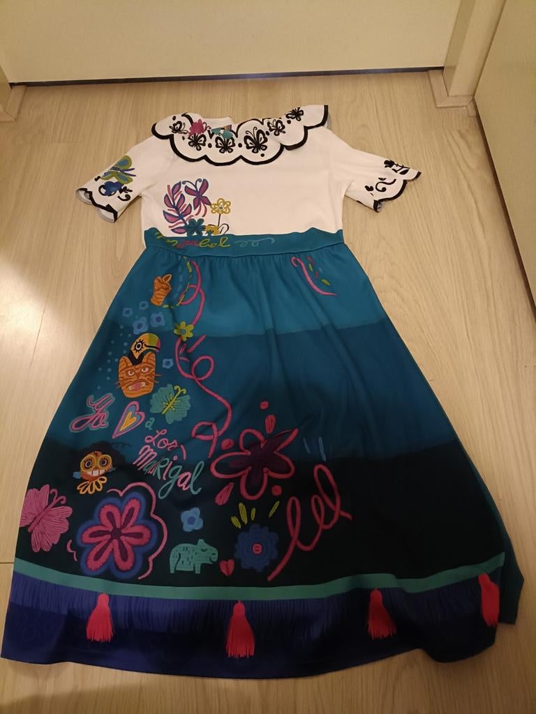 Encanto Mirabel jurk 122/128, Ophalen of Verzenden, Meisje, Jurk of Rok
