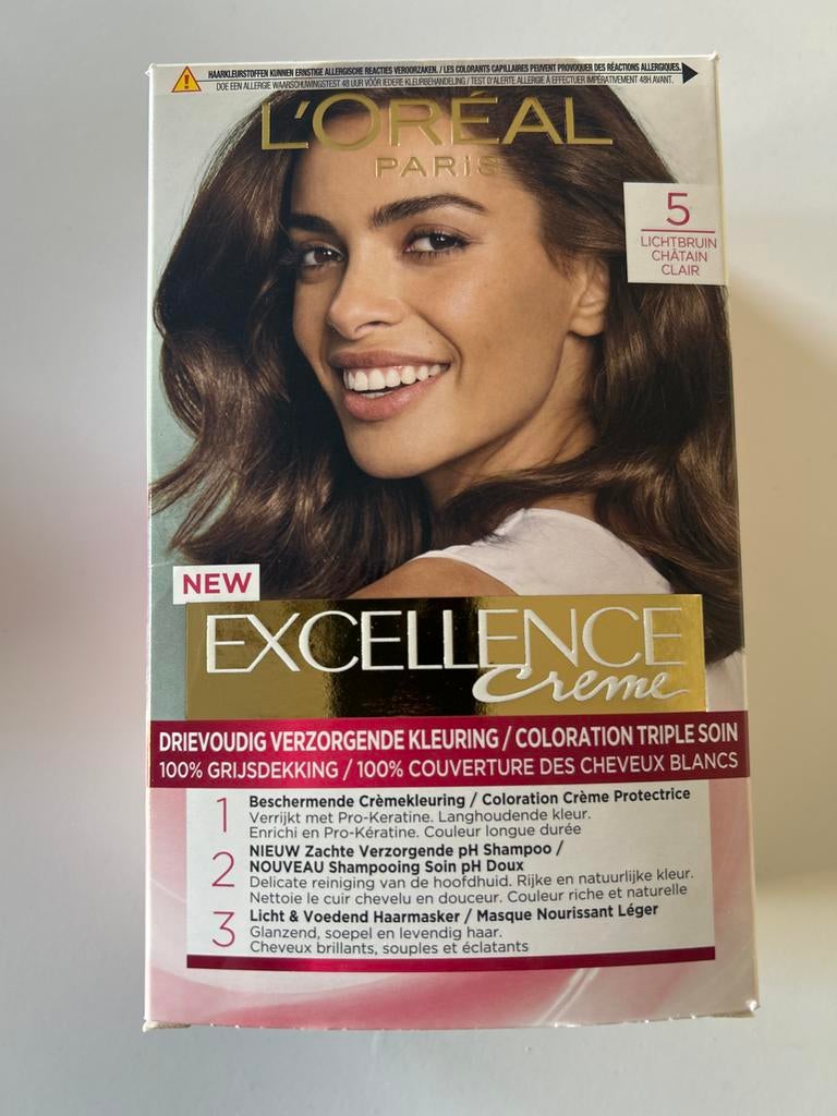 L'Oréal Excellence Crème Haarverf 5 Lichtbruin, Ophalen of Verzenden, Nieuw, Overige typen