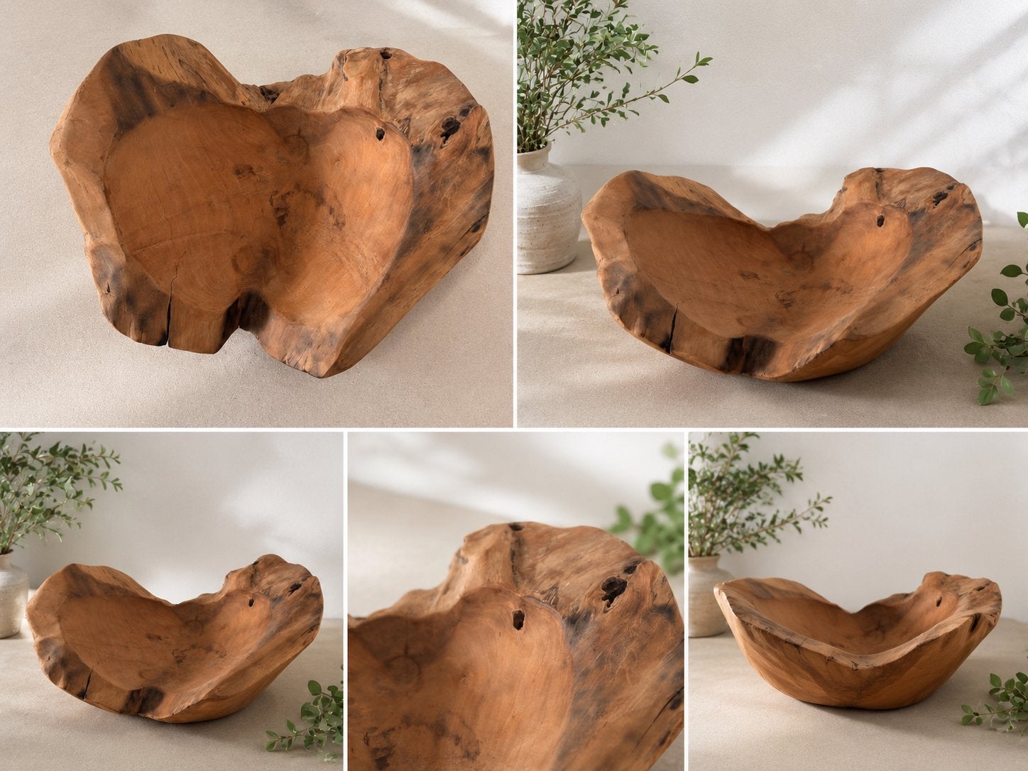 Massief houten schaal fruitschaal, Antiek en Kunst, Ophalen of Verzenden