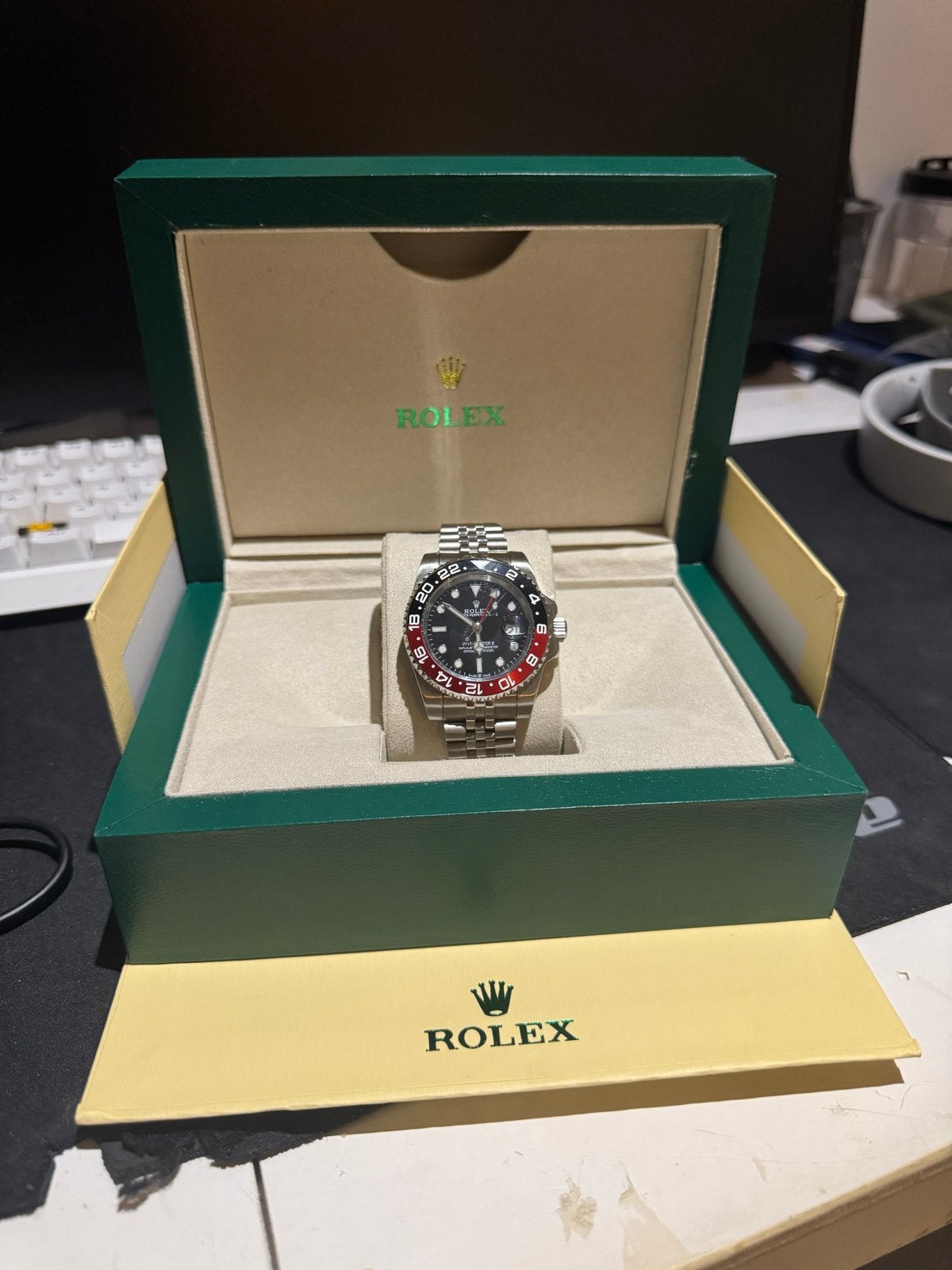 Rolex GMT-Master II 'Pepsi' Herenhorloge, Polshorloge, Ophalen of Verzenden, Zo goed als nieuw, Rolex