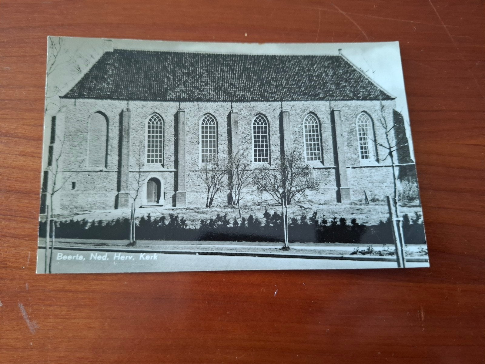 Oude Ansichtkaart Beerta, Ned. Herv. Kerk, jaren '60, Ophalen of Verzenden, 1960 tot 1980, Ongelopen, Groningen