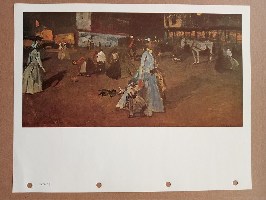 Breitner offset prent druk jaren 70, Ophalen of Verzenden