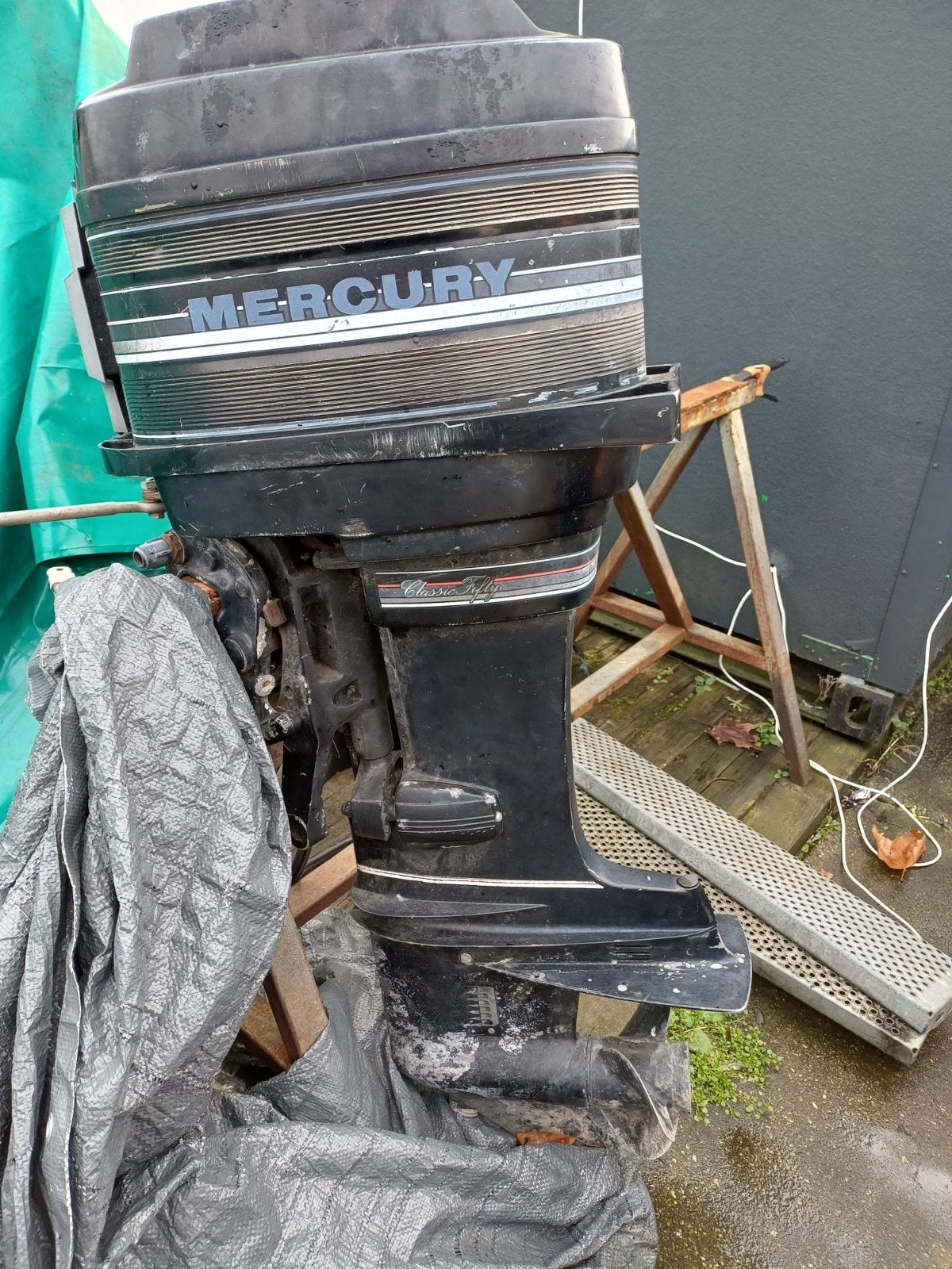 Mercury 50 pk 2 takt langstaart elektrische start, Ophalen, Gebruikt, 5 m, Mercury