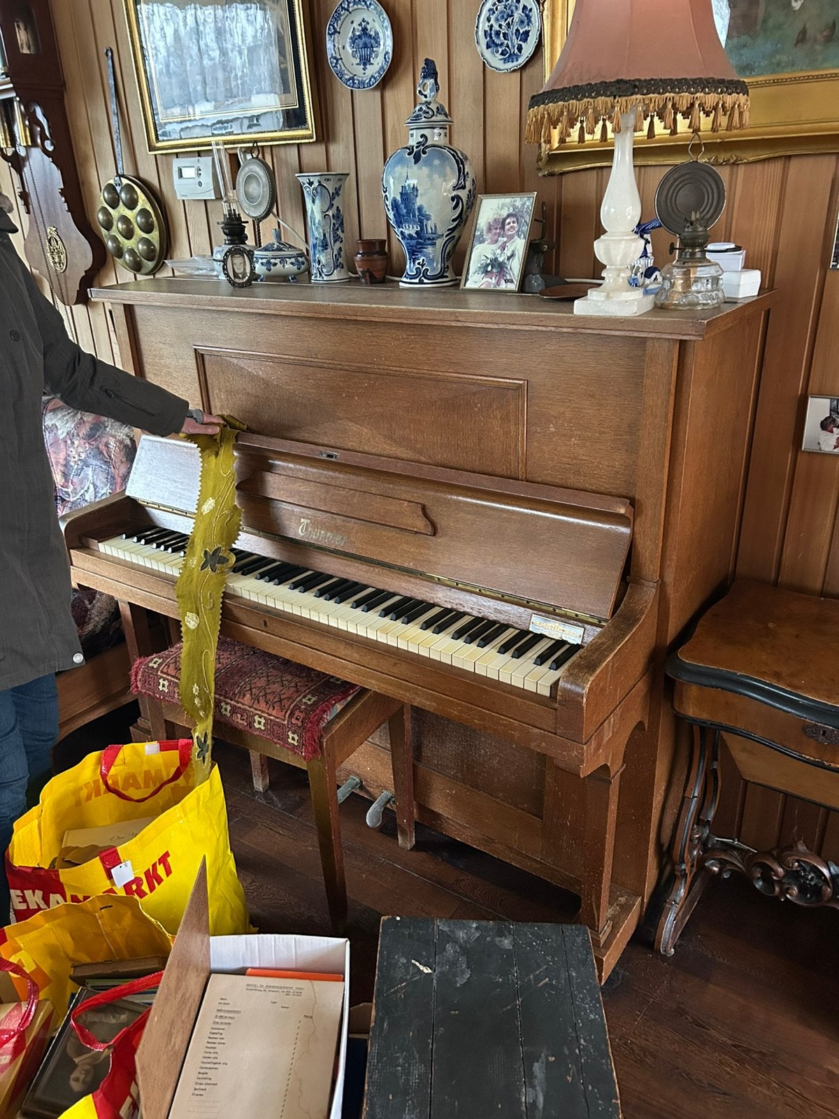 Piano, Ophalen, Gebruikt