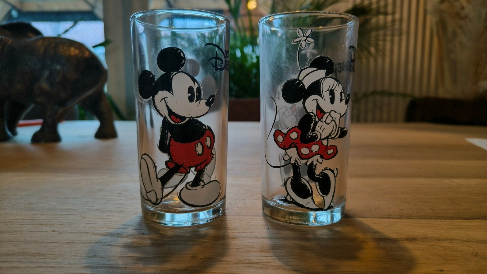 Disney glazen, twee voor €10, Verzamelen, Disney, Ophalen of Verzenden, Overige figuren, Zo goed als nieuw