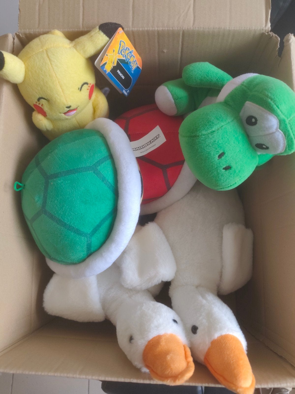 Doos vol nieuwe knuffels: Pokémon, Mario Kart en meer!, Overige typen, Nieuw, Ophalen of Verzenden, Pokémon