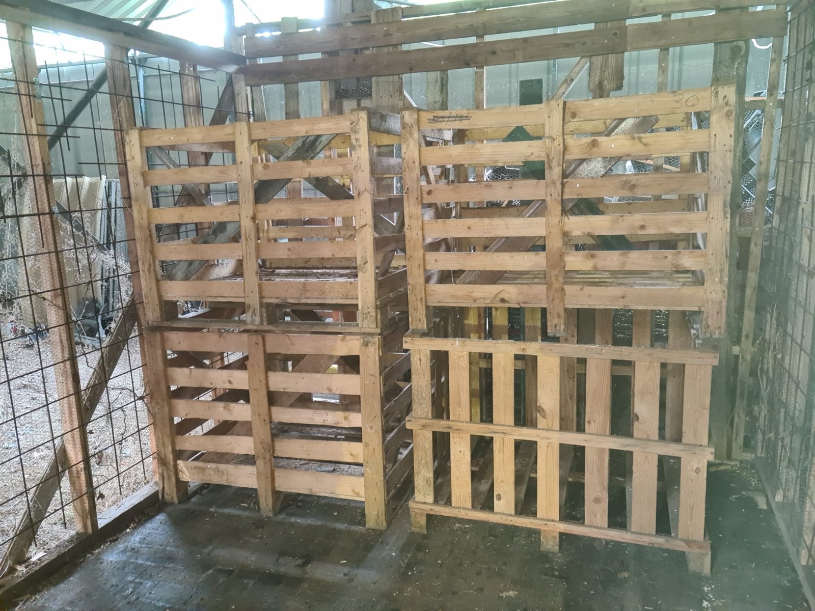 Gebruikte houten pallets voor diverse doeleinden, Doe-het-zelf en Verbouw, Hout en Planken, Ophalen, Gebruikt, 50 mm of meer, Pallet