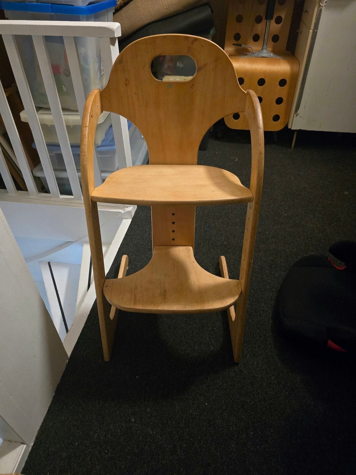 Houten meegroeistoel voor kinderen, Ophalen, Gebruikt, Meegroeistoel