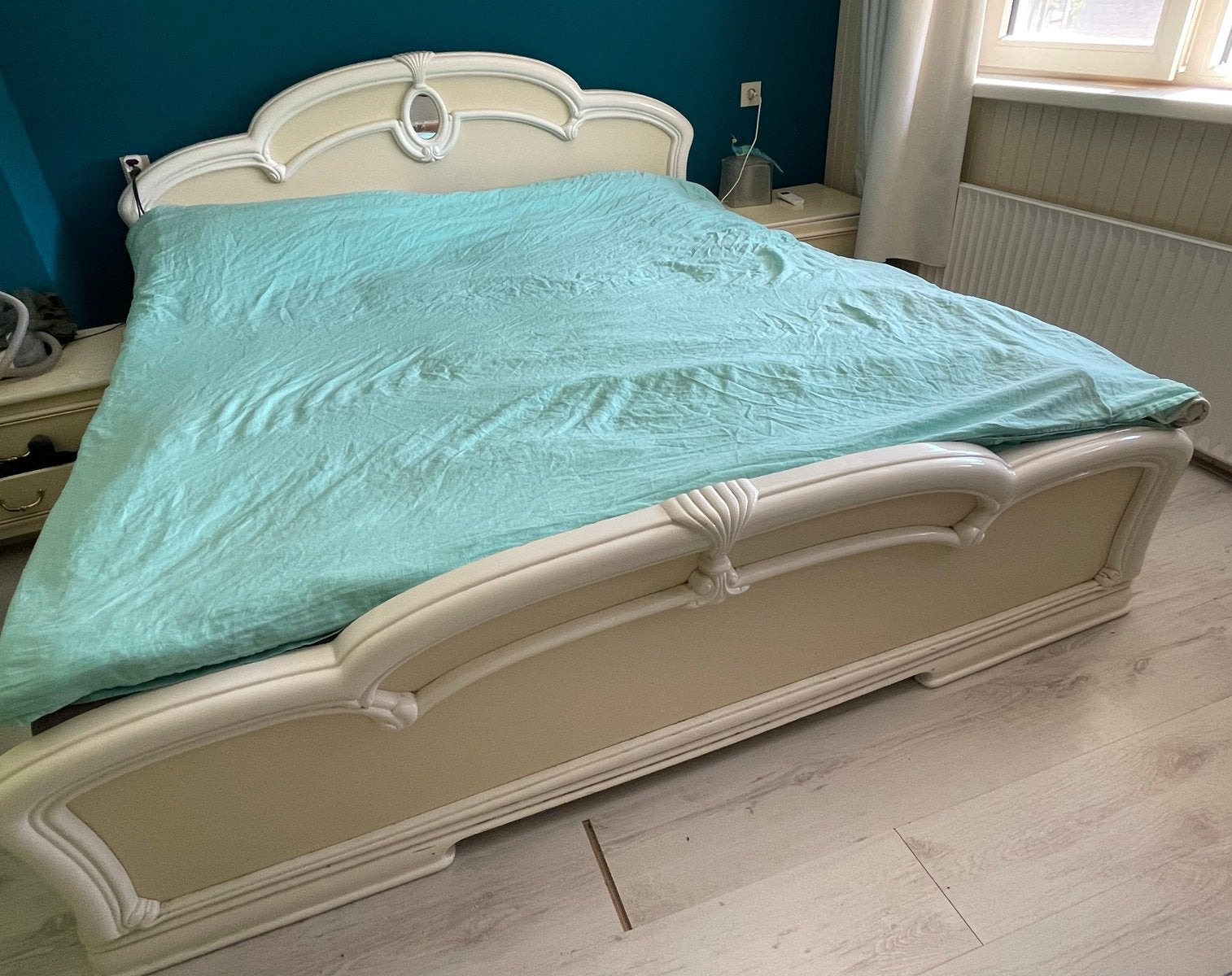 Tweepersoonsbed 180x90 met elektrische lattenbodem, Huis en Inrichting, Slaapkamer | Bedden, Ophalen, Tweepersoons, Overige maten