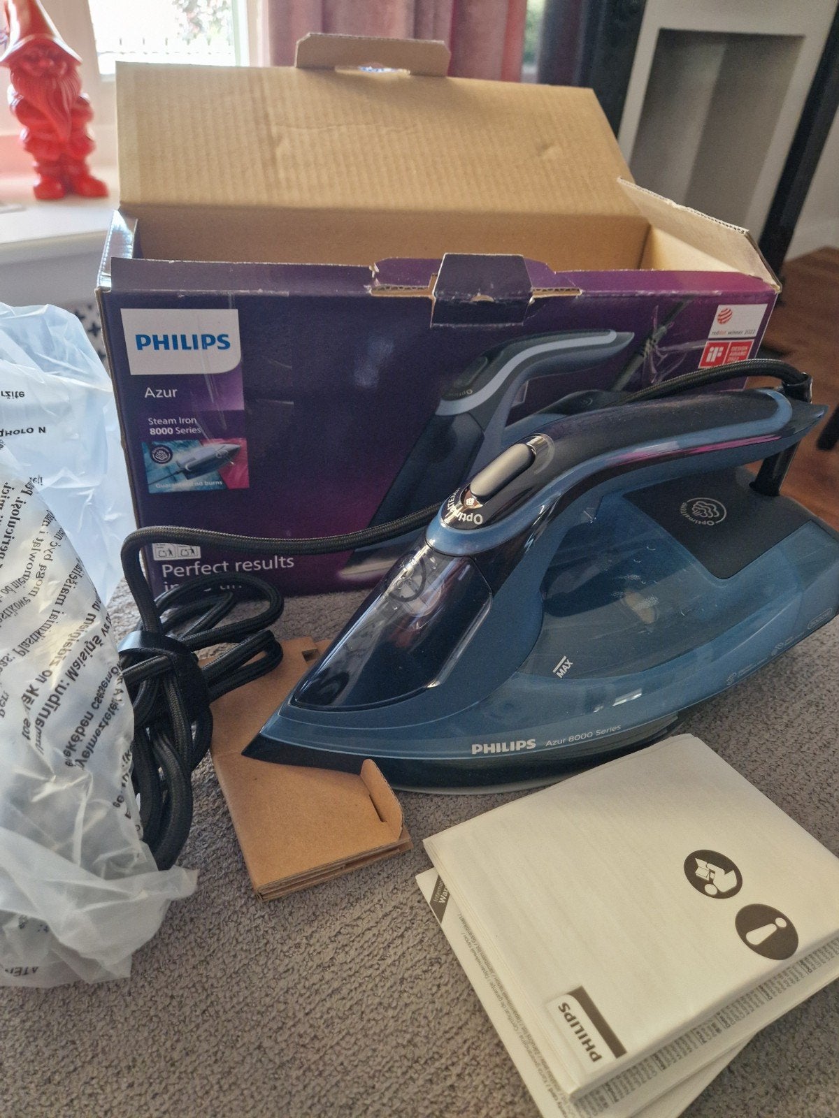 Stoomstrijkijzer philips 8000 series, Ophalen of Verzenden, Nieuw, Strijkijzer met snoer