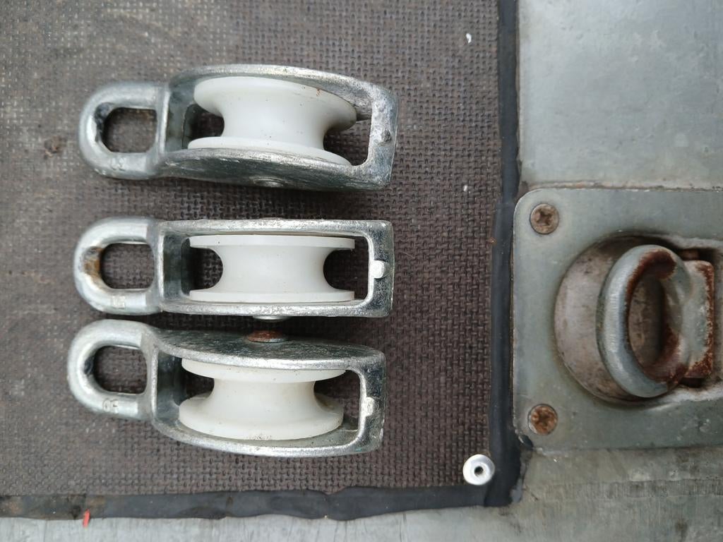 3 katrollen, Ophalen of Verzenden, Gebruikt