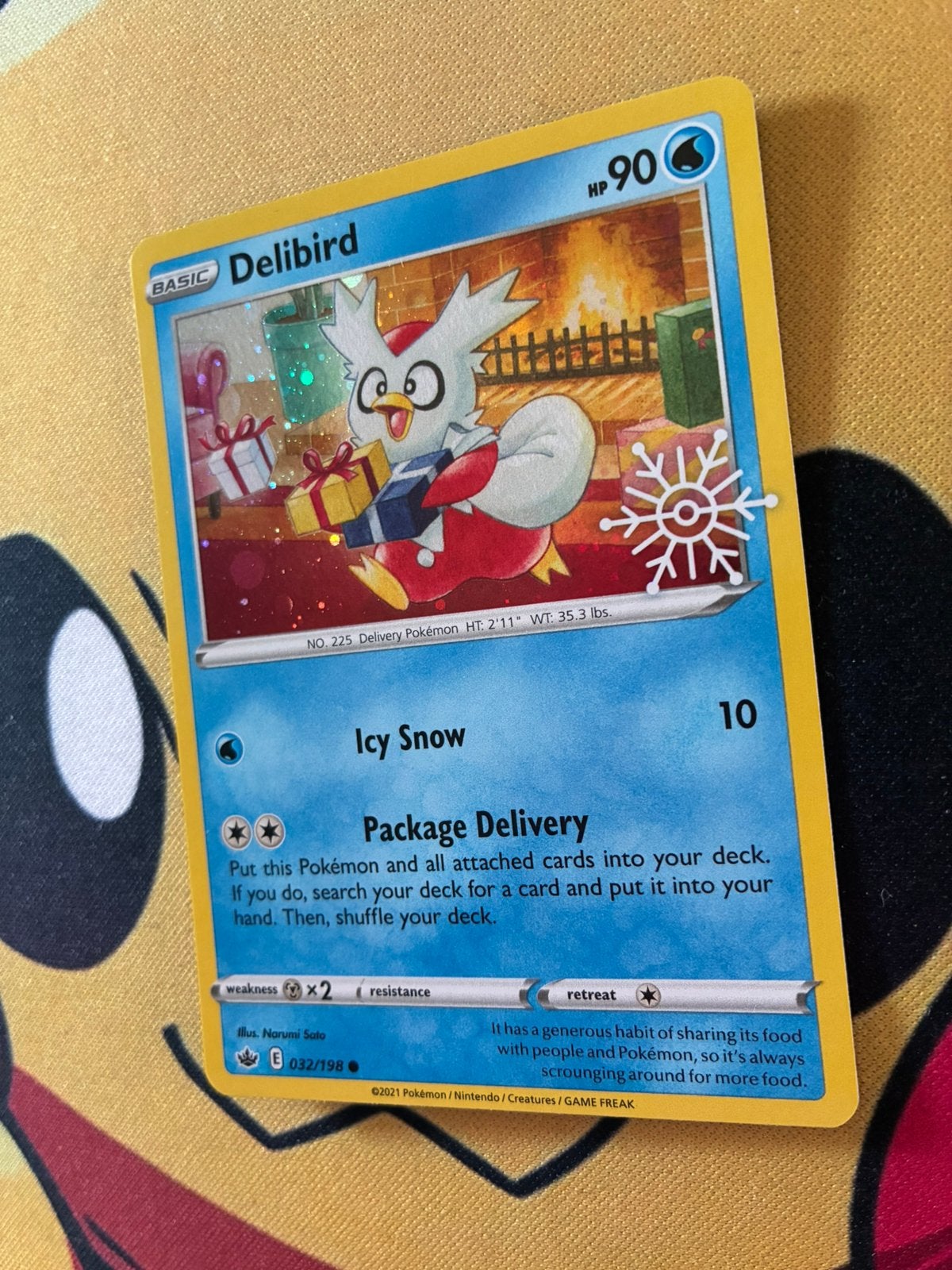 Delibird 032/198 – Holiday Calendar – Cosmos Holo, Ophalen of Verzenden, Zo goed als nieuw