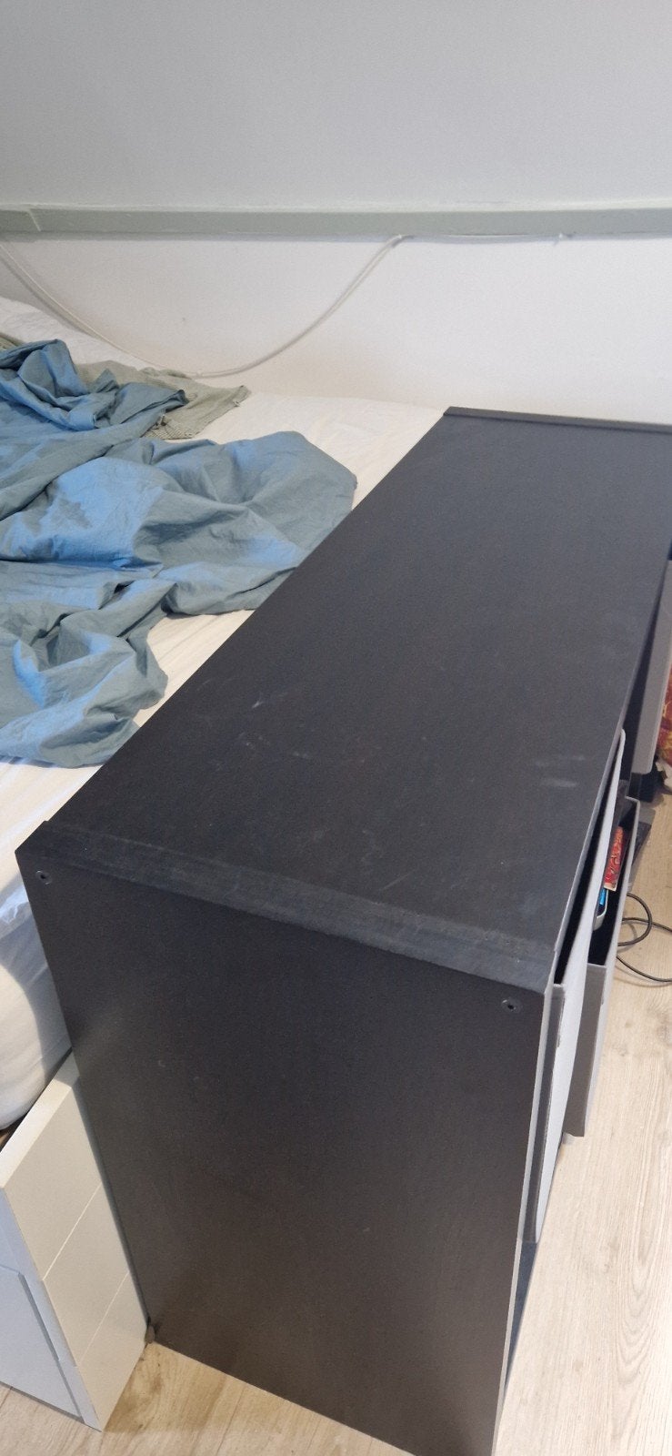 IKEA Kallax kast - Zwart, 6 vakken, Met plank(en), Gebruikt, Minder dan 100 cm, Modern