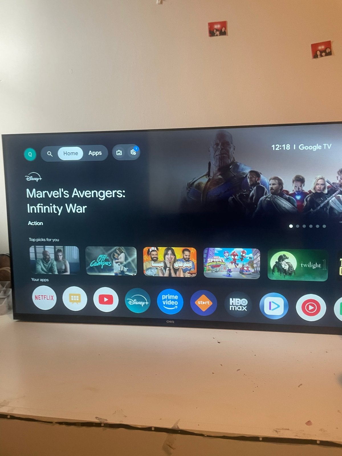 CHiQ Smart TV met Google TV, Audio, Tv en Foto, Televisies, Overige merken, Ophalen of Verzenden, Zo goed als nieuw, 100 cm of meer