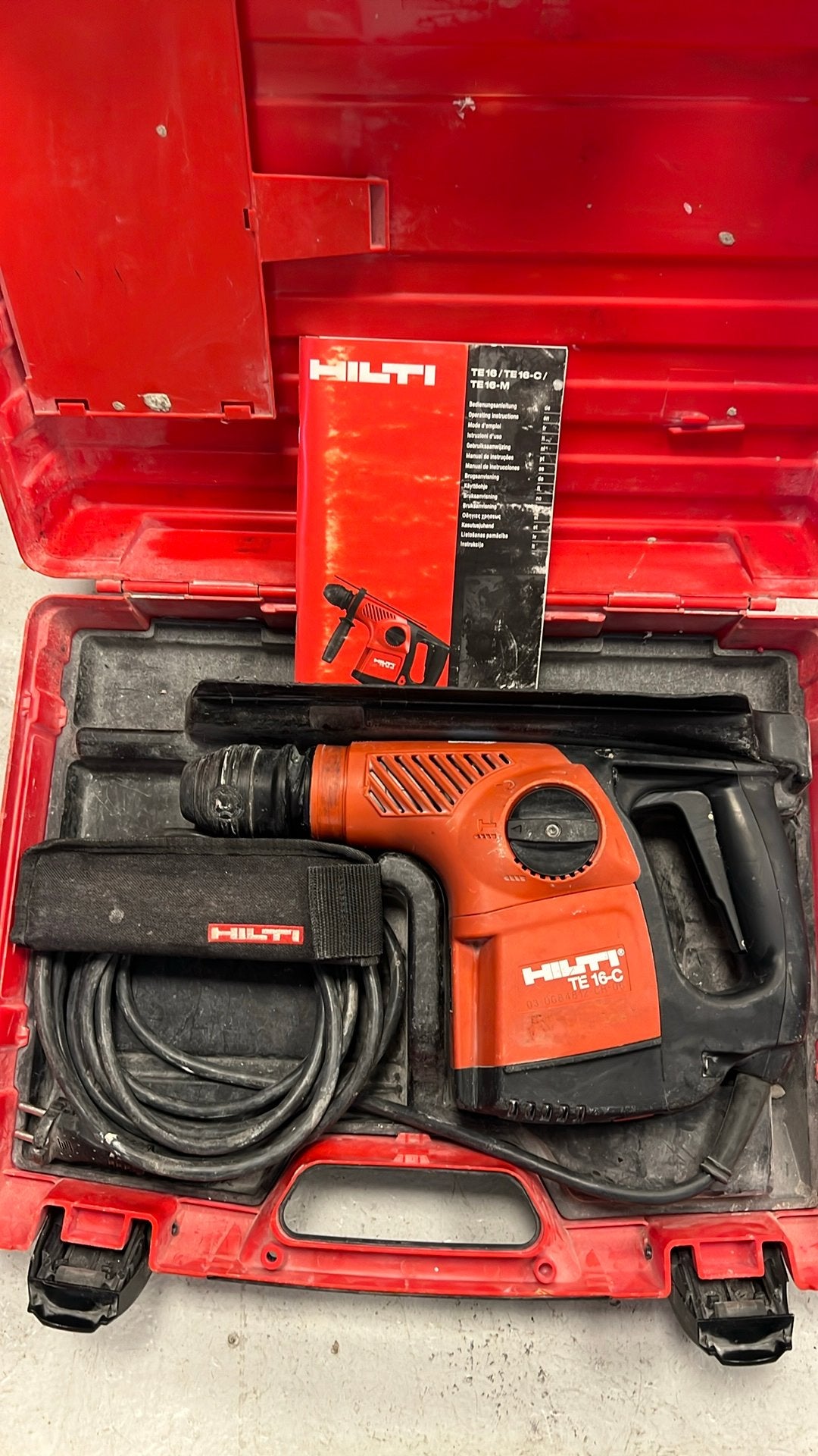 Hilti Te16-C, Boor- en/of Breekhamer, Ophalen of Verzenden, Klopboormechanisme, Gebruikt