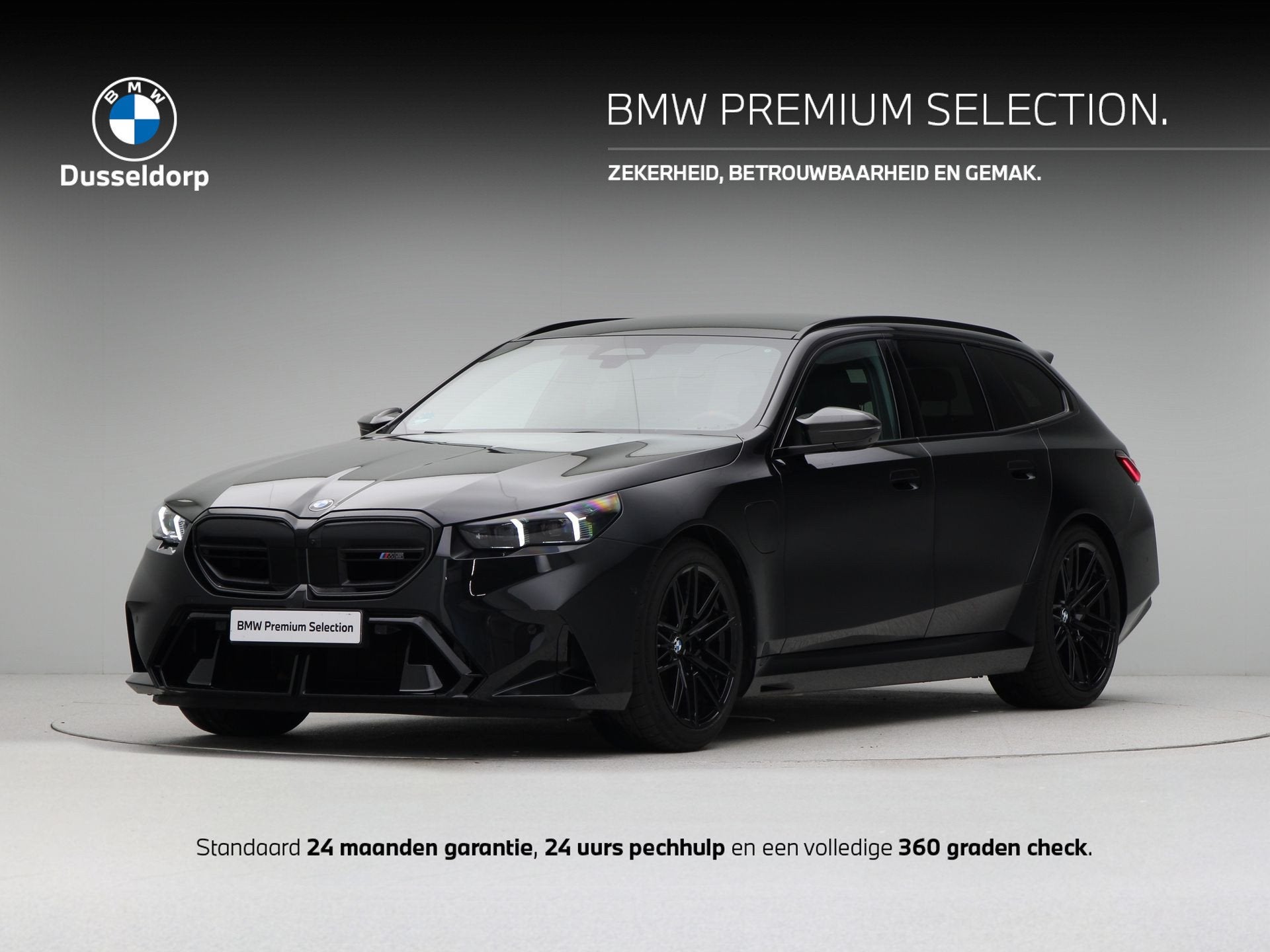 BMW M5 Touring (bj 2025, automaat), Auto's, Gebruikt, 4395 cc, Overige brandstoffen, Zwart