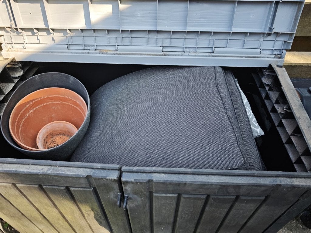 Tuinset, Ophalen, Gebruikt