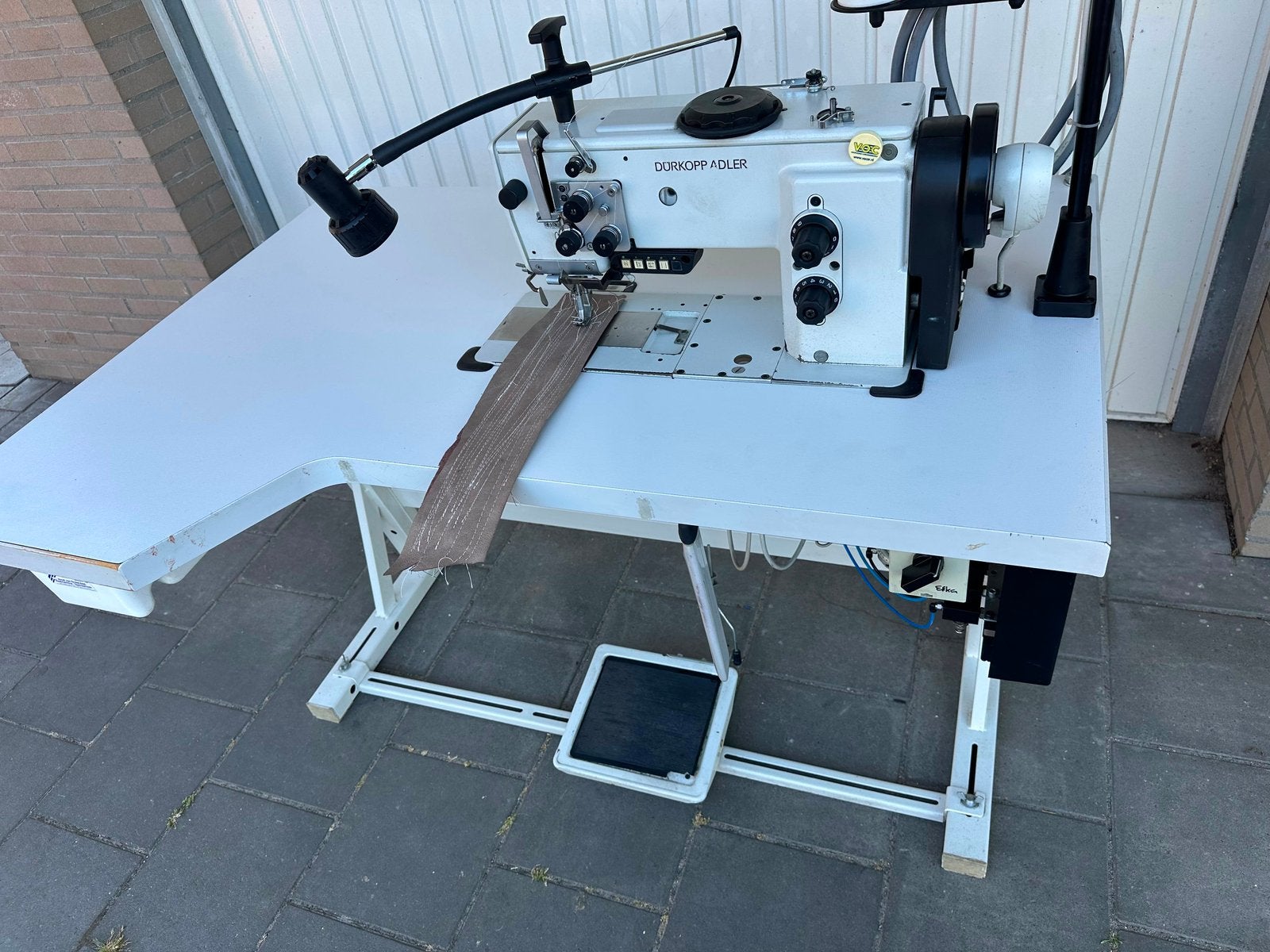 Industrie leernaaimachine durkopp adler 3 voudigtransport, Overige merken, Gebruikt, Ophalen of Verzenden, Lockmachine