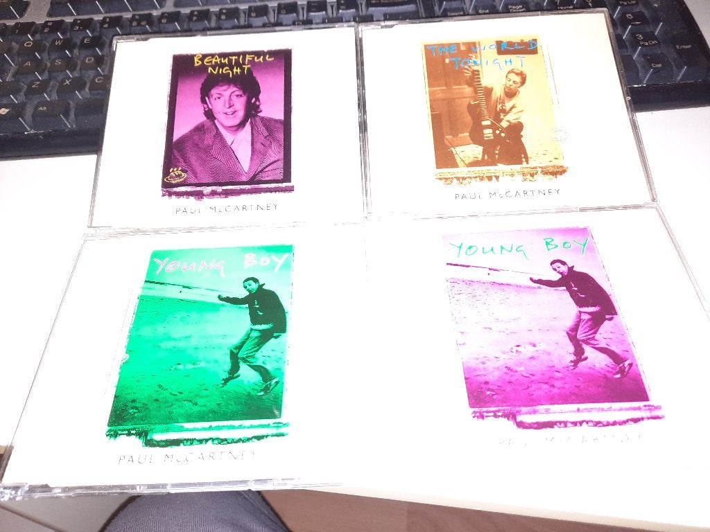 4X CD SINGLE PAUL MCCARTNEY, Ophalen, Zo goed als nieuw, Pop