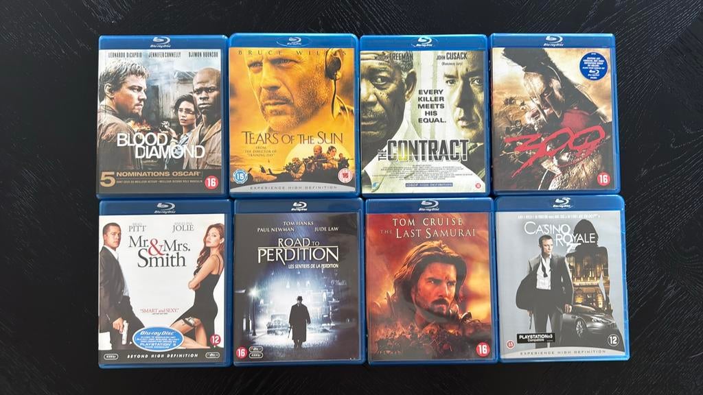 8x blu-ray films, Cd's en Dvd's, Blu-ray, Ophalen, Zo goed als nieuw