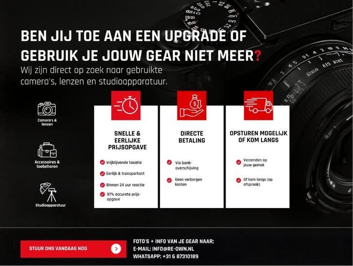 Leica D-Lux 8 Handgrip Zwart | Origineel | Nette Staat, ,, Ophalen of Verzenden, Zo goed als nieuw, Leica