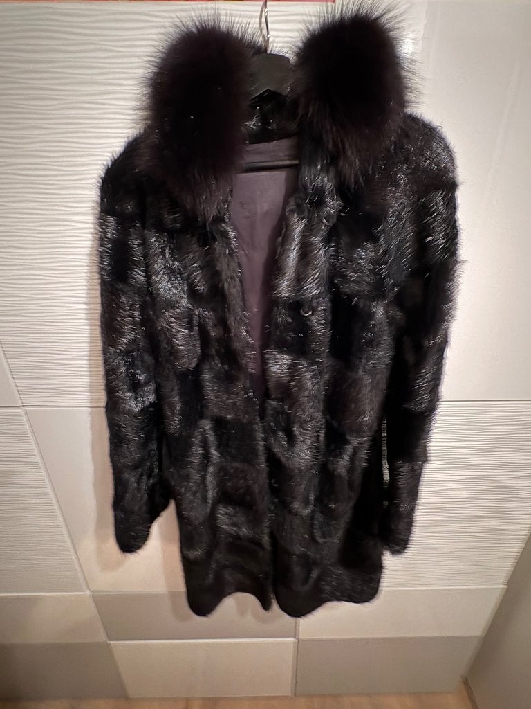 Bontjas Bever, Kleding | Dames, Maat 38/40 (M), Zwart, Ophalen of Verzenden, Onbekend